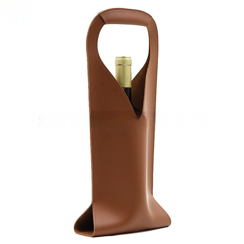 Wine Leather Case Single Red Wine Leather Handbag