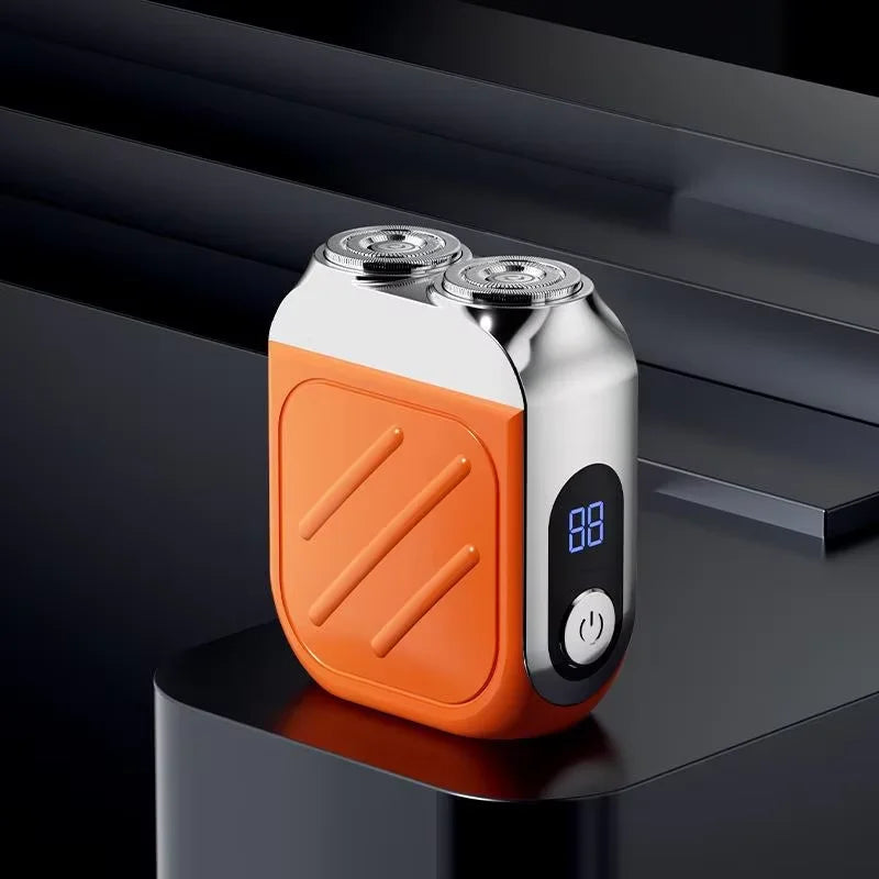 “R-21 Waterproof Electric Razor – Dual Head, Compact & Powerful”
