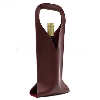 Wine Leather Case Single Red Wine Leather Handbag