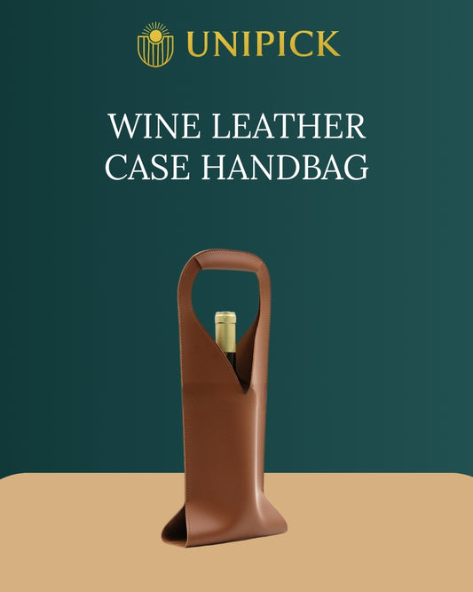Wine Leather Case Single Red Wine Leather Handbag