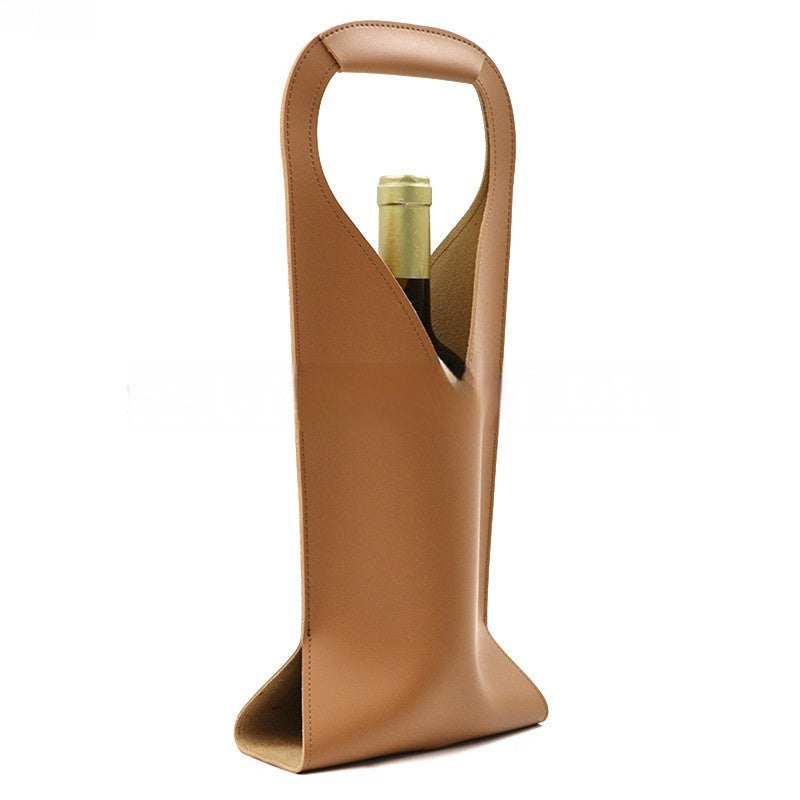 Wine Leather Case Single Red Wine Leather Handbag