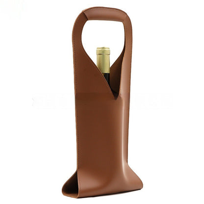 Wine Leather Case Single Red Wine Leather Handbag
