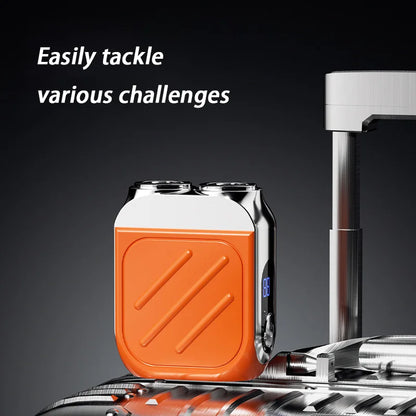 “R-21 Waterproof Electric Razor – Dual Head, Compact & Powerful”