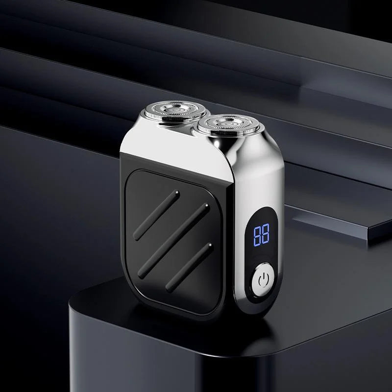 “R-21 Waterproof Electric Razor – Dual Head, Compact & Powerful”
