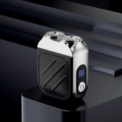 “R-21 Waterproof Electric Razor – Dual Head, Compact & Powerful”