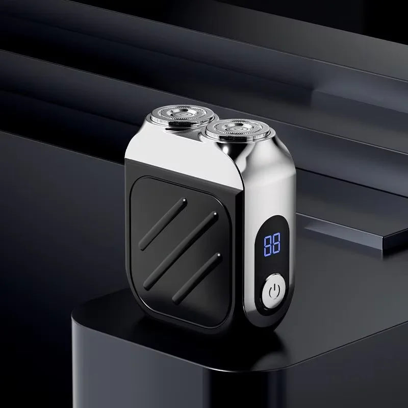 “R-21 Waterproof Electric Razor – Dual Head, Compact & Powerful”