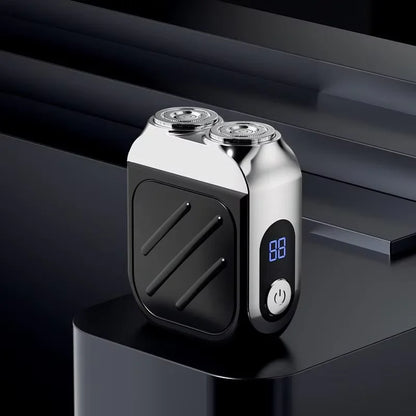 “R-21 Waterproof Electric Razor – Dual Head, Compact & Powerful”